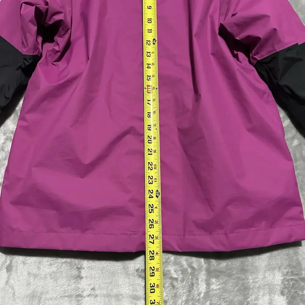 The North Face DryVent Hooded Jacket Youth‎ Size L 14/16 Purple Waterproof Lined